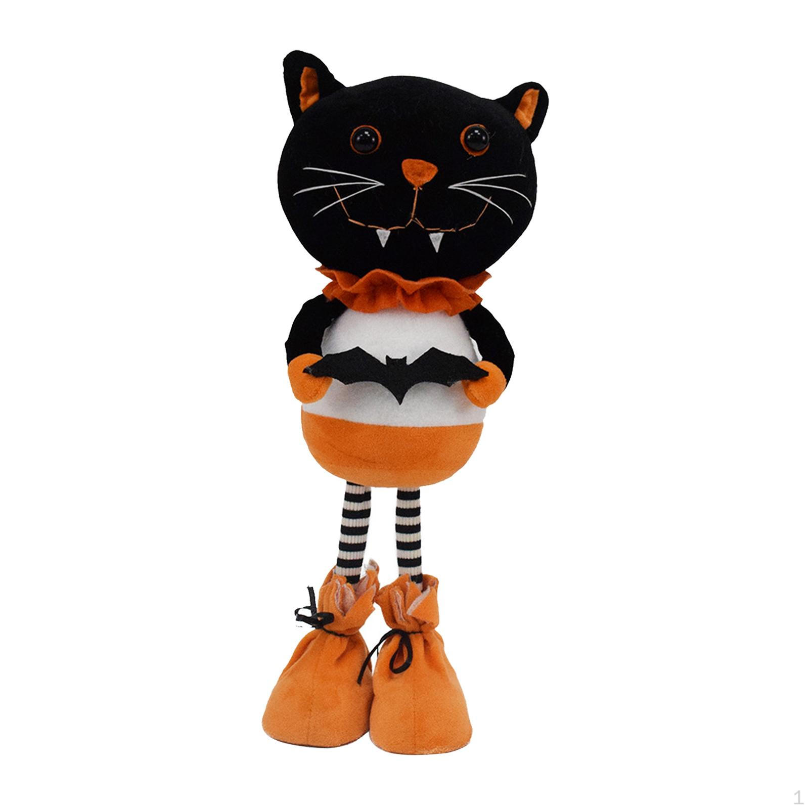 

Кукла на Хэллоуин, домашний декор, легкая, забавная, милая, портативная, мягкая игрушка, украшение для косплея чёрный