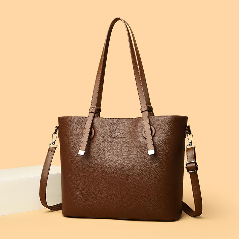 Damen Minimalistische Tragetasche, Schultertasche mit großem Fassungsvermögen, Retro Tragetasche, Damenhandtasche, Modische Alltags-Schultertasche