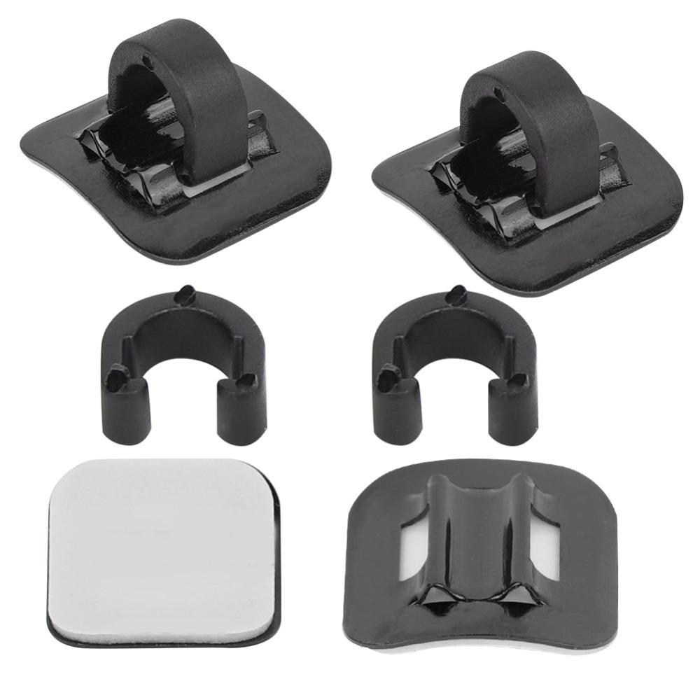 10PCS C Buckle Bicycle Cable Clips 20*20*15mm Bicycle Frame Buckle  Mountain Bike чёрный