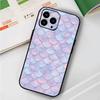 Mermaid Scale for iPhone 15 16 14 Plus 13 12 11 17 Pro Max 17 Air Black Soft Phone Cover