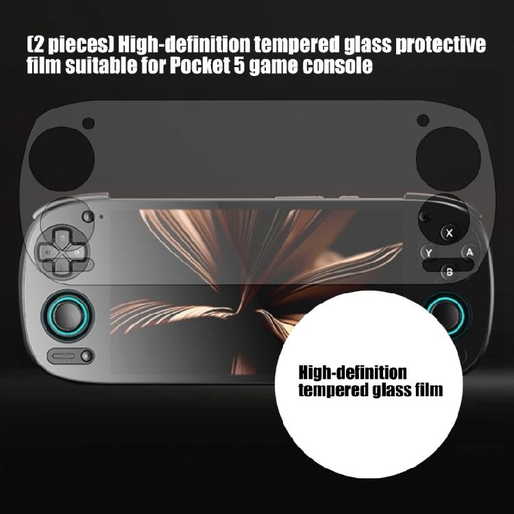 Shatterproof Tempered Film Screen Protector Gamepad Full Screen Film Easy Installation for  5 Game Console