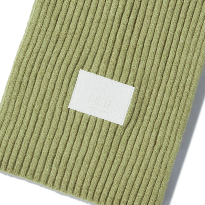 SILN Gestrickter Schal (GELB GRÜN)
