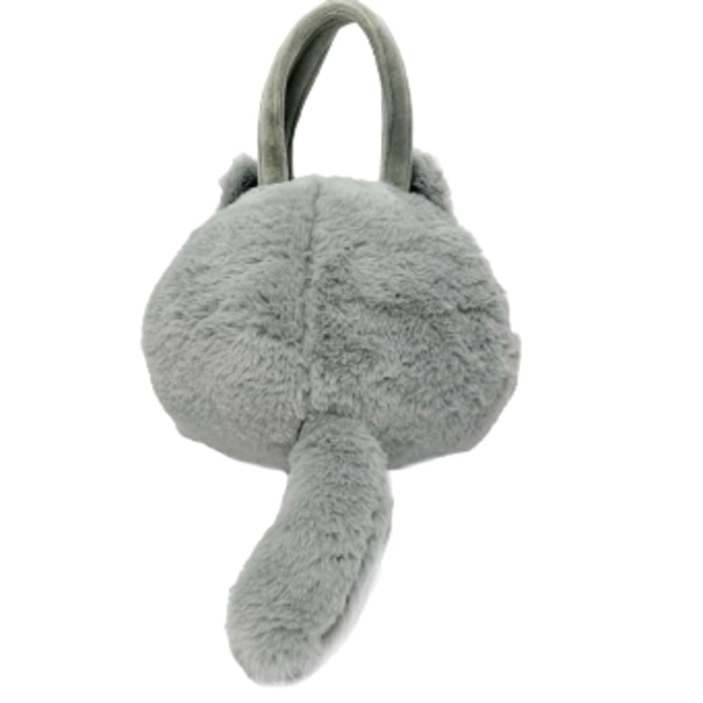 Segel Runt Fluffig Kattväska, Grå, Storlek: Ungefär. H18 x B23 x D20cm, 858785 (WH)