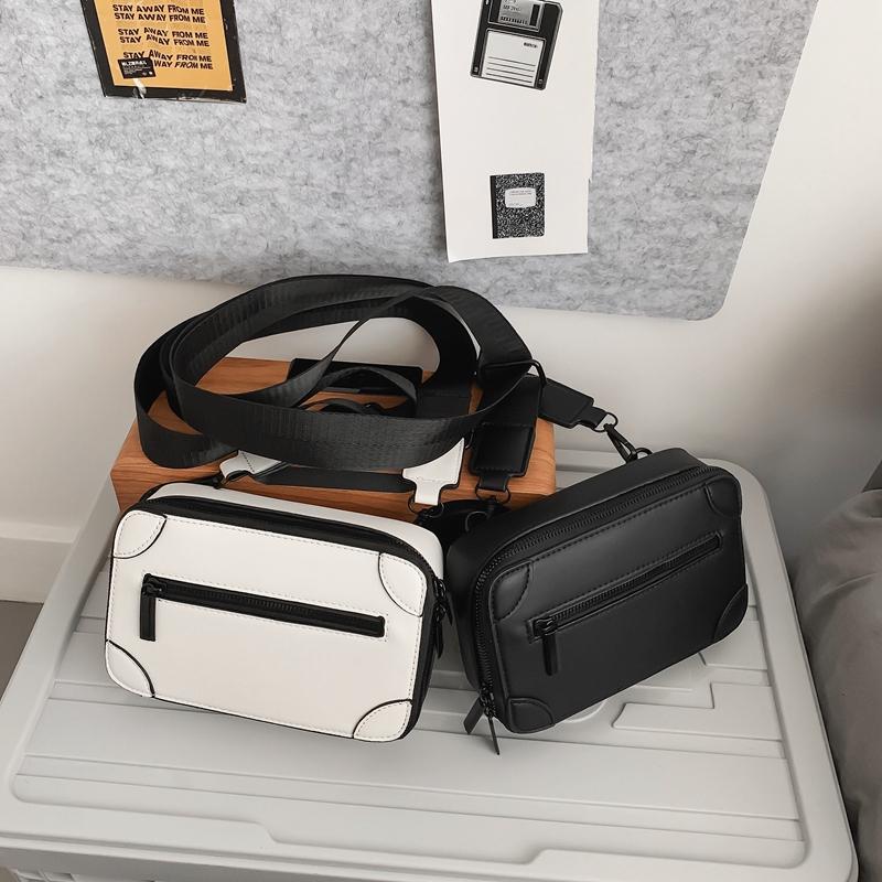 Tide ins Herren neue Umhängetasche Harajuku beliebte personalisierte Box Tasche Paar kleine Umhängetasche lässige Hip Hop Tasche