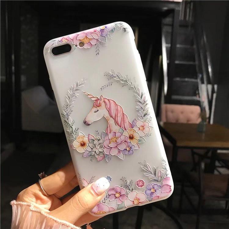 For 87 Iphone Plus X Flower Pattern 3d Cute Soft Case Silicone Tpu Back Cover