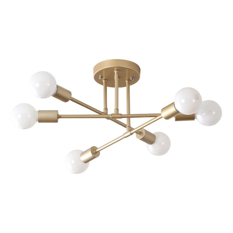 Nordic Minimalist Pendant Light Ceiling Lamp LED Chandelier Suitable for Bedrooms Living Rooms Black Gold Lighting Decoration