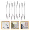 12Pcs Double Ends Alligator Clamps Notes Holder Metal Wire Clips Photo Clip Wall Picture Clips Home Decor Frame Display