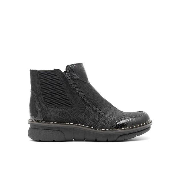 Rieker 73355-00 Ankle Boots, Black