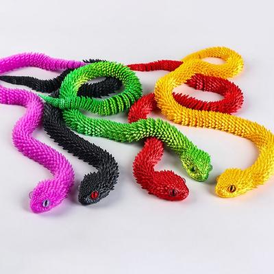 Bewegliche Gelenkschlange Fidget Spielzeug PLA Simulationsschlange Neues Schreibtischornament Kinder Spiel