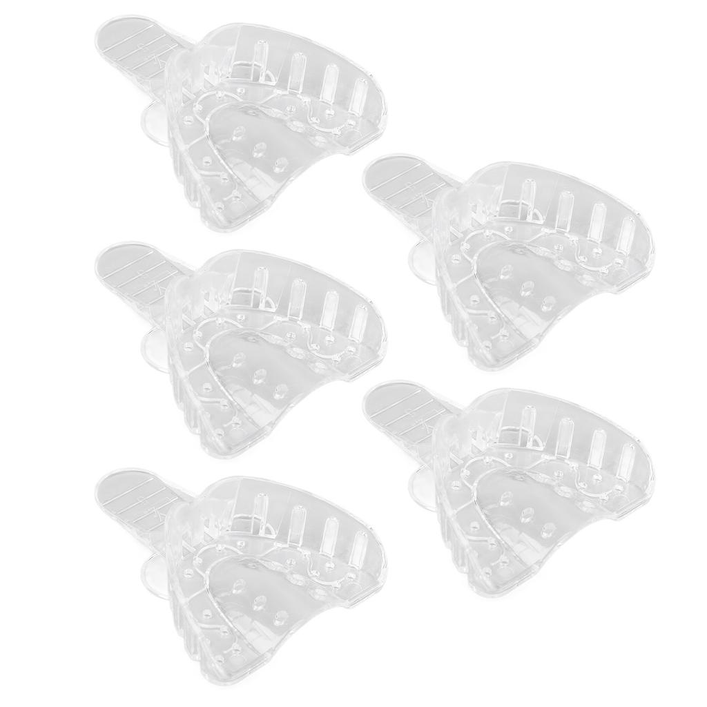 Dental Impressions Tray Disposable Perforated Transparent Plastic Teeth Mold Tray for Denture