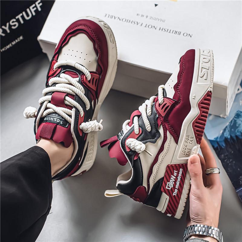 Men's shoes spring and autumn 2025 new Internet celebrity trend heightening board shoes niche casual shoes boys versatile sports tide shoes