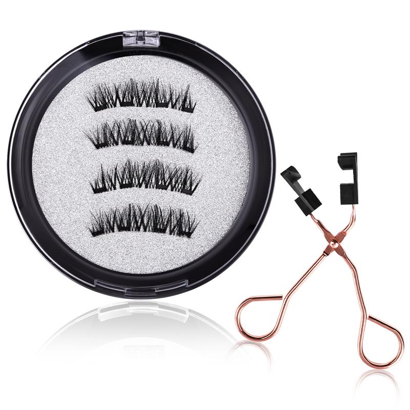 Best Selling Magnetic Lashes Natural Magnets 3d False Magnetic Lashes No Glue with Magnetic Lashes Clip