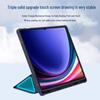 Samsung Galaxy Tab S9 Plus Leather Case, Non-Magnetic Tri-Fold Protective Stand Cover