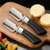 2pcsMulti-Peeler with Stainless Steel Blade & Wood Handle Bottle Opener Efficient Vegetable Fruit Peeler for Potatoes Carrots Quick PeelingKitchenTool