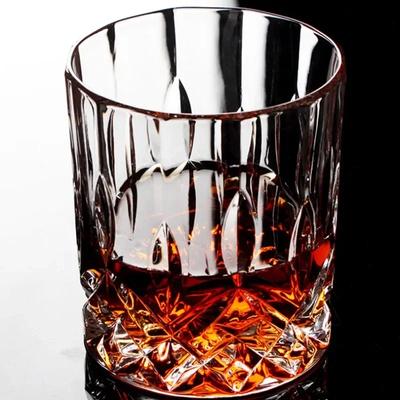 Coffee Cup Glass Drinkware Transparent Glass Drinks Embossed Water Bottle Crystal Glass Whiskey Cup for Bar Household Wine Cups