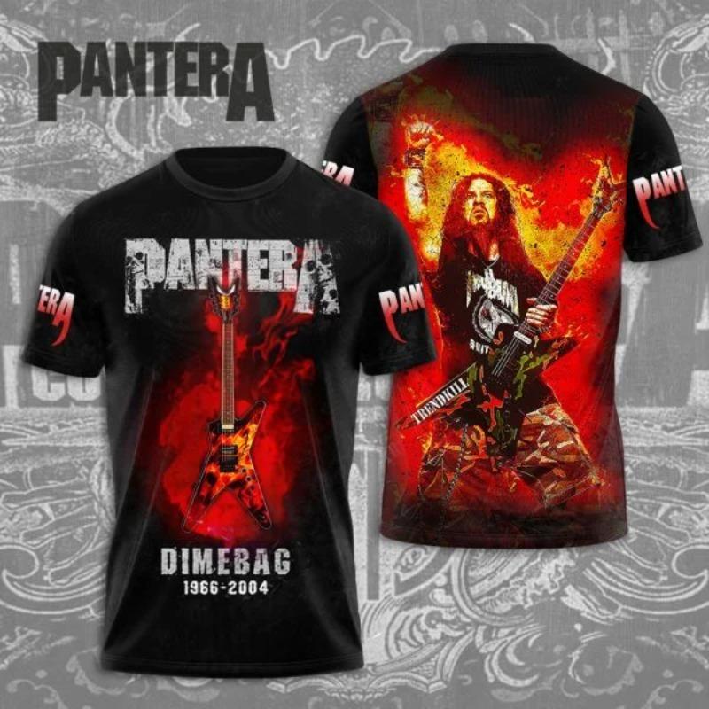 Classic Rock Band Pantera Album T-Shirts 3D Printing Men Women Hip Hip Short Sleeve T Shirt Oversized Streetwear Men s Clothing XS