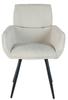KEMAL swivel chair upholstered in pink fabric