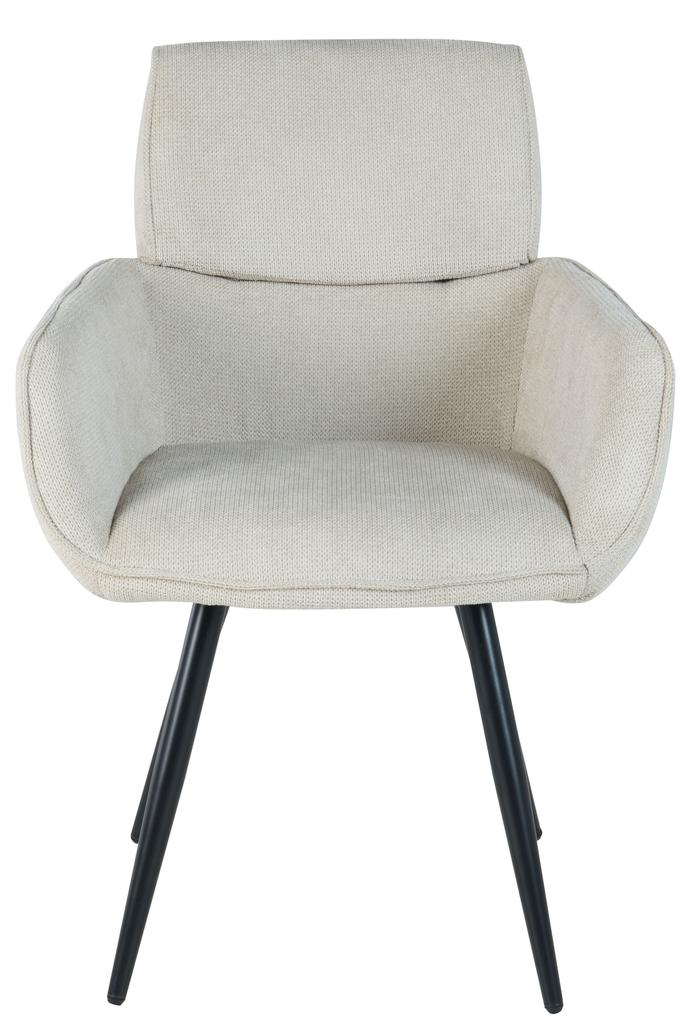 KEMAL swivel chair upholstered in pink fabric