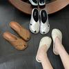 Baotou Half Slippers Women's Summer Wear 2025 New Thick-soled One-pedal Muller Shoes Flat-soled Sandals Lazy Sandals