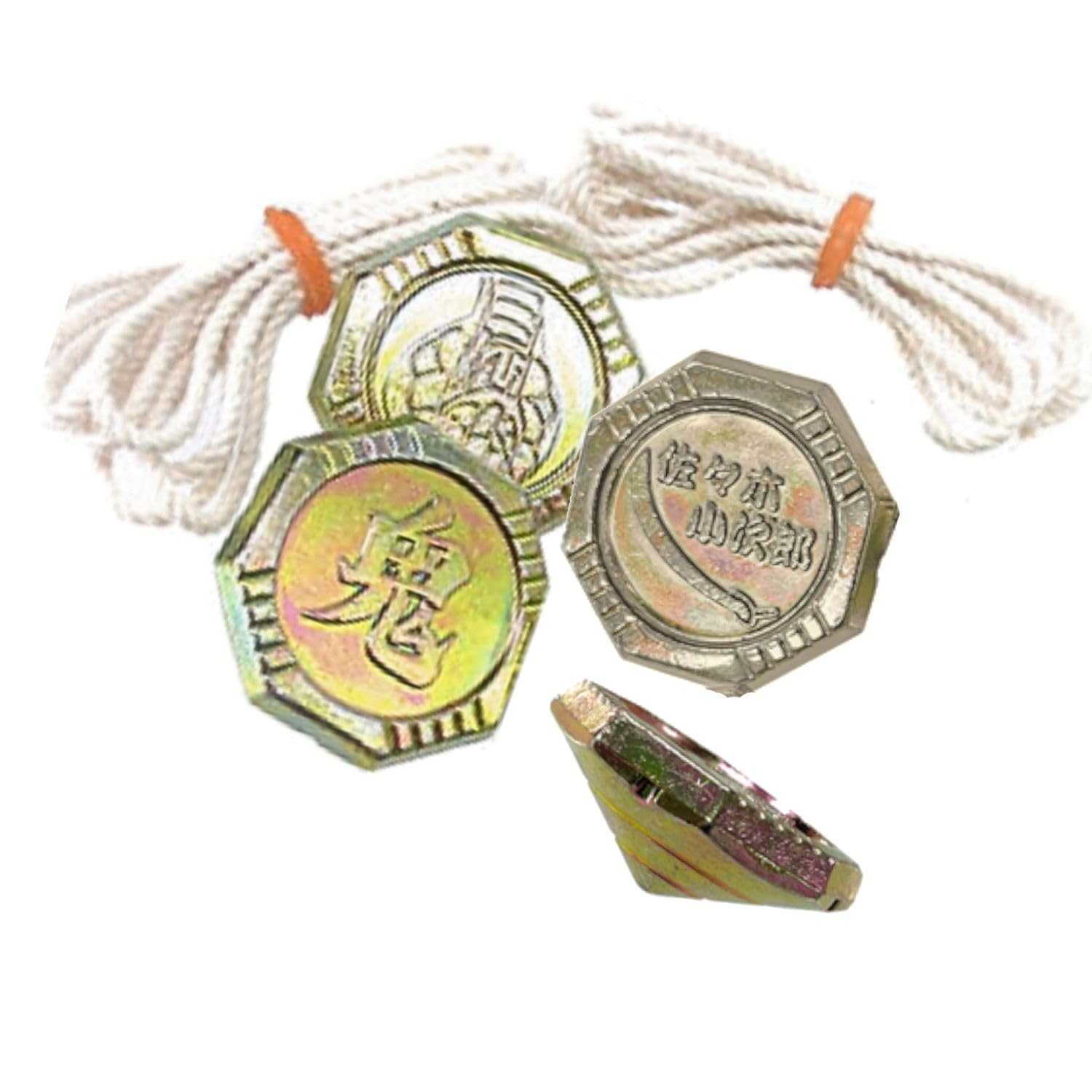 

Набор из 4 бейгома (юла) со шнурками, сделано в Японии, ретро, старая игрушка, Байгома