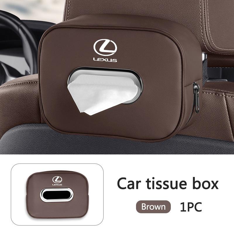 Car Seat Back Paper Towel Tissue Box Sun Visor Storage Bag For Lexus ES RX NX LS UX LM LX GX IS300 RX350 LS500 LX600 NX260 IS250