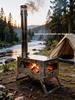 Foldable Stainless Steel Firewood Stove for Outdoor Camping and Hiking