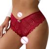 With Perforated Bows, Casual, Sporty and Comfortable Women's Briefs, Underwear Sexy Cross-laced Lace Women's Panties