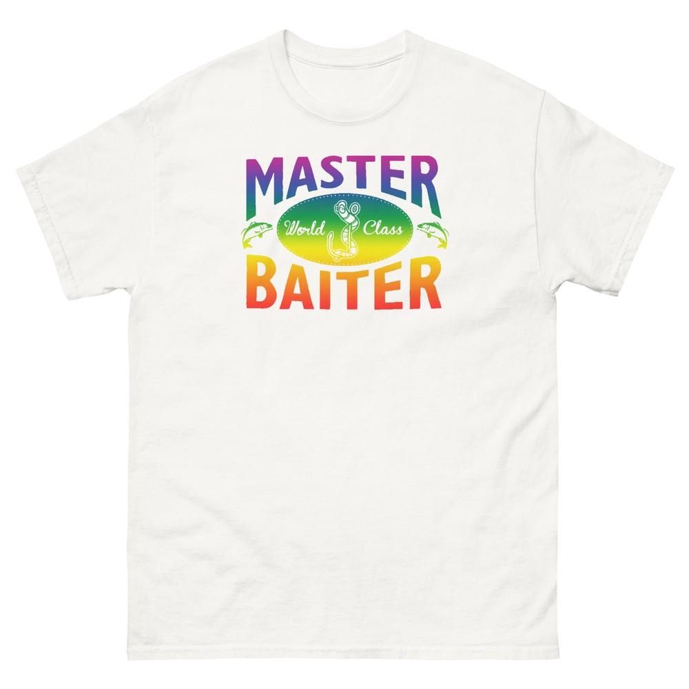 

Fishing Master Baiter Fisherman LGBTQ+ T-Shirt 2XL