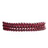 Natural6A Burgundy garnet multi-loop bracelet for women, fashionable crystal bracelet, gift for girls and students in summer