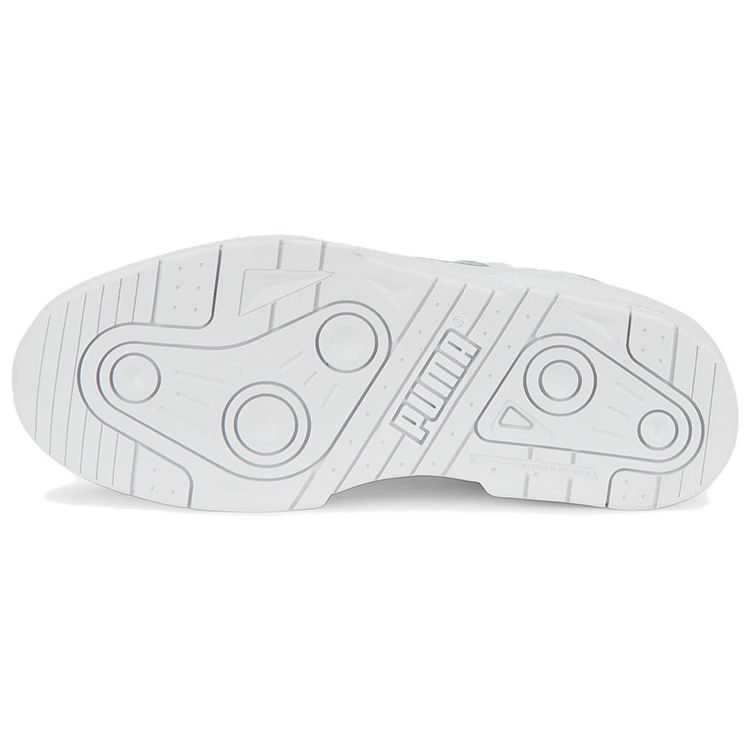 Puma Slipstream Leather Unisex Triple White Lifestyle Sneakers 387544-02