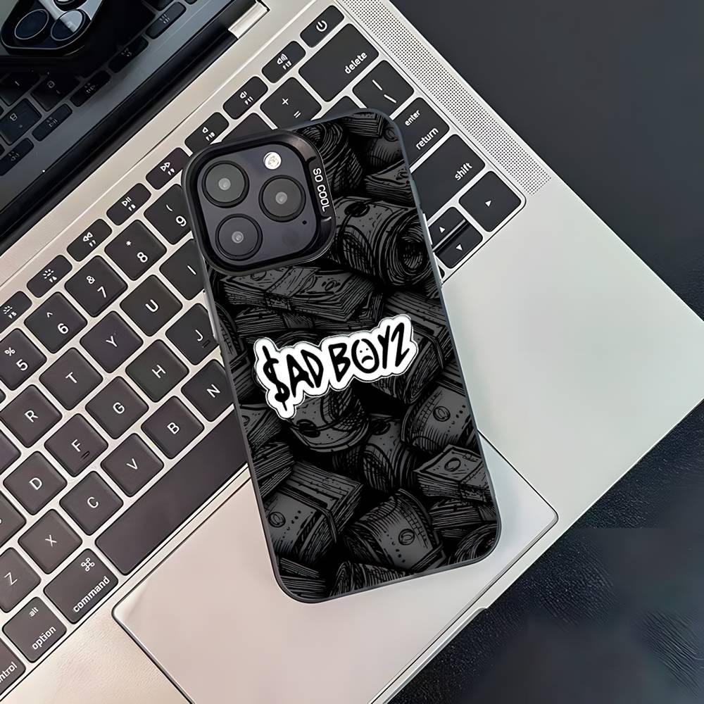 $AD BOYZ 4 LIFE For iPhone 17,16,15,14,13,12,11,Pro,MAX,Plus Black Shockproof Candy Matte Cover