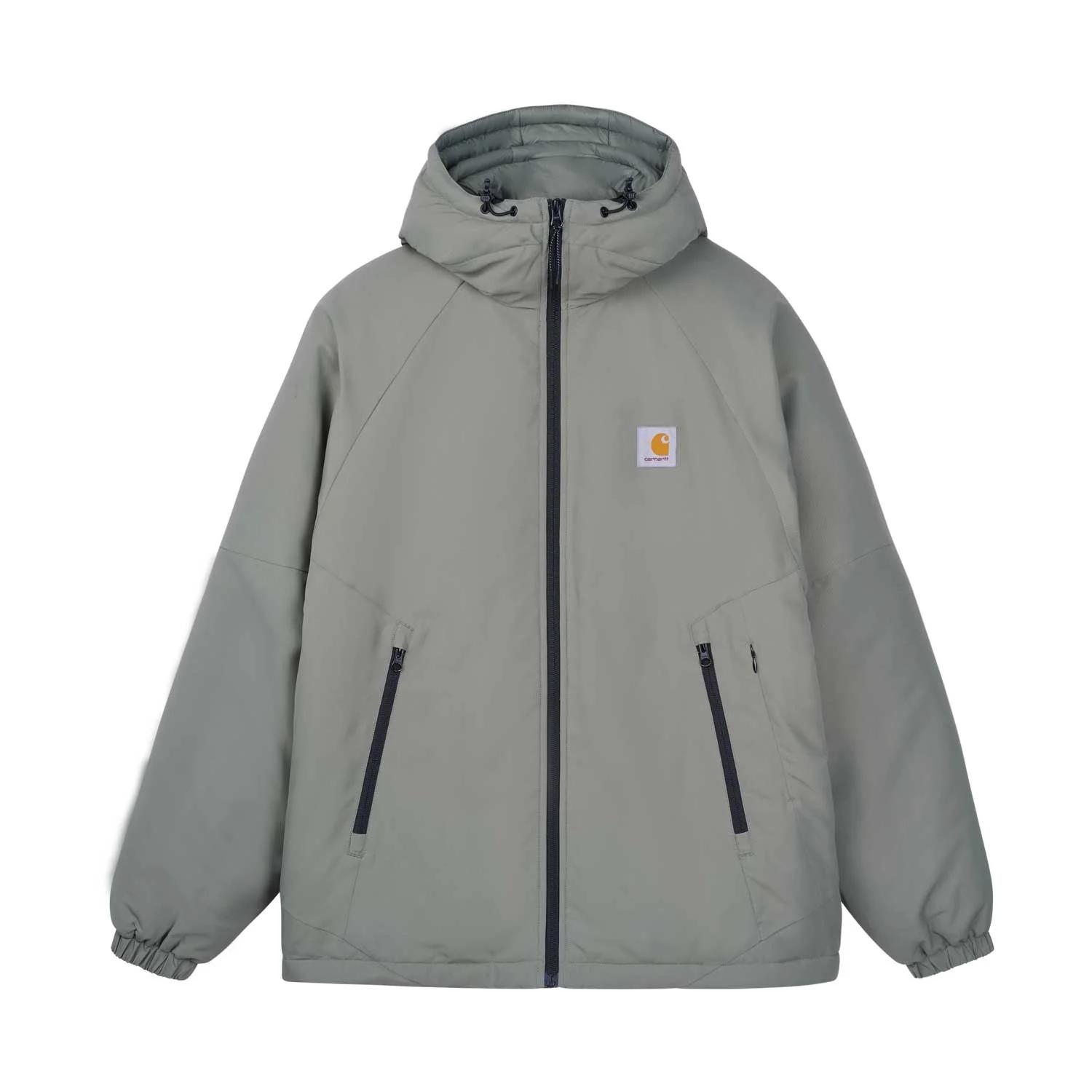 Куртка Carhartt WIP FW25 Xander - Шафранно-зеленая Куртка на молнии с капюшоном и длинным рукавом Унисекс Куртка A252006-2Y5XX M gray