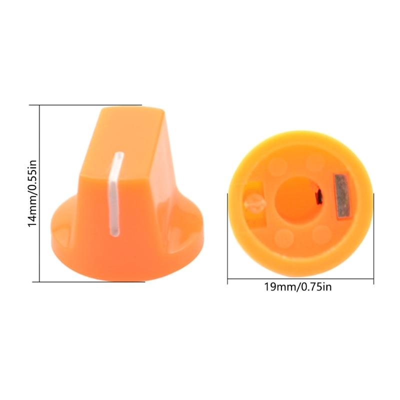 10Pcs Colorful Guitar Effect Pedal Footswitch Knobs Guitar Effect Foot Nail Caps