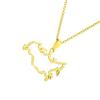 Fashionable Hollow Designs Russian Styles Sturdy Stainless Steel Chain Necklace Stylish Jewelry for Daily Wear