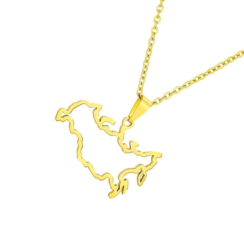 Fashionable Hollow Designs Russian Styles Sturdy Stainless Steel Chain Necklace Stylish Jewelry for Daily Wear