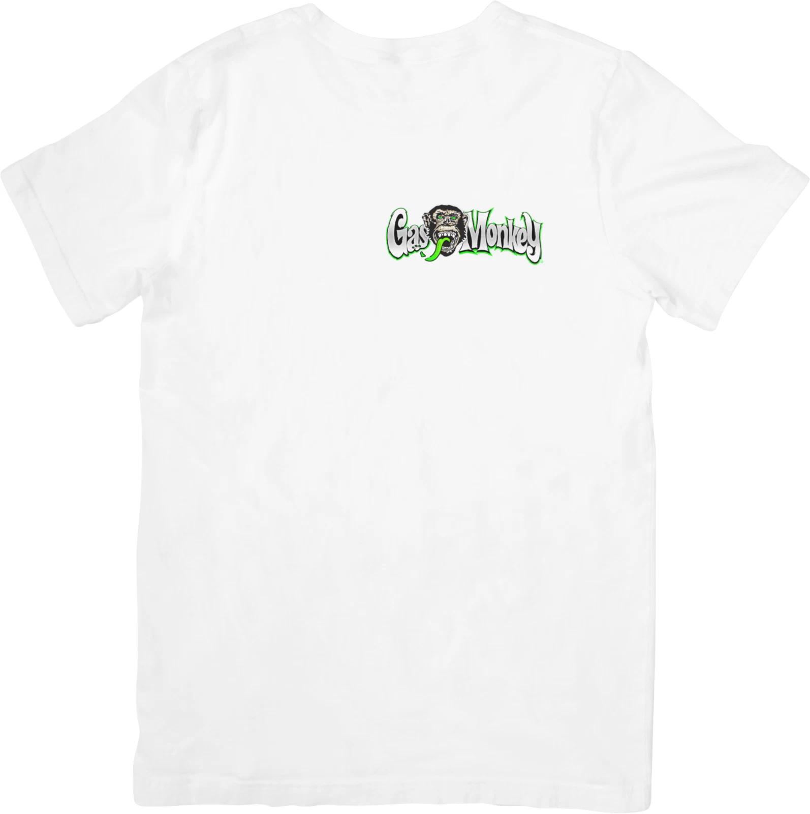 

Gas Monkey Music Качественная хлопковая футболка белого цвета для мужчин и женщин. M