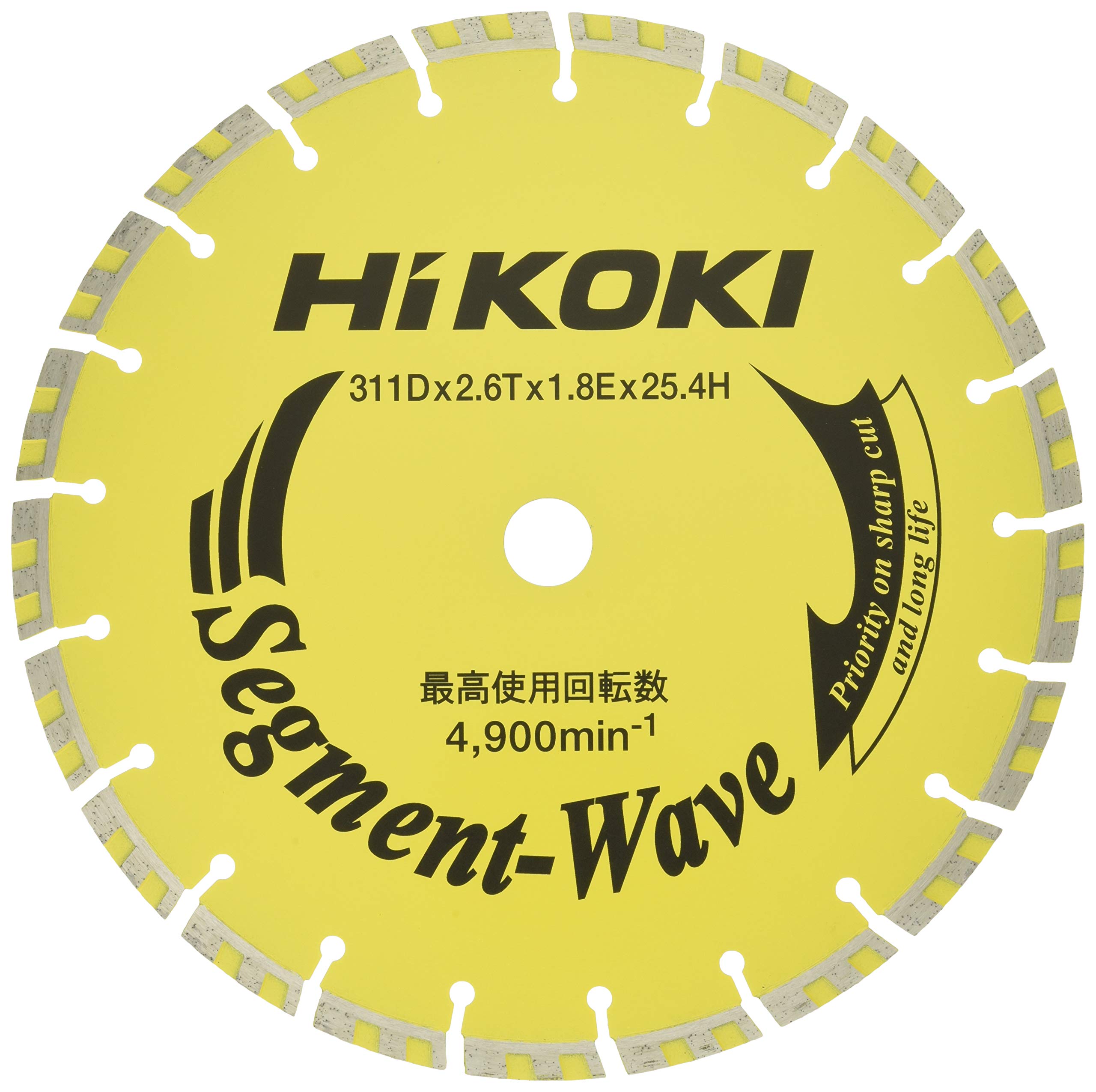 

HiKOKI Diamond 311mm x bore for angle wavy Cutter, 25.4mm diameter, grinders, segment, 0032-4708