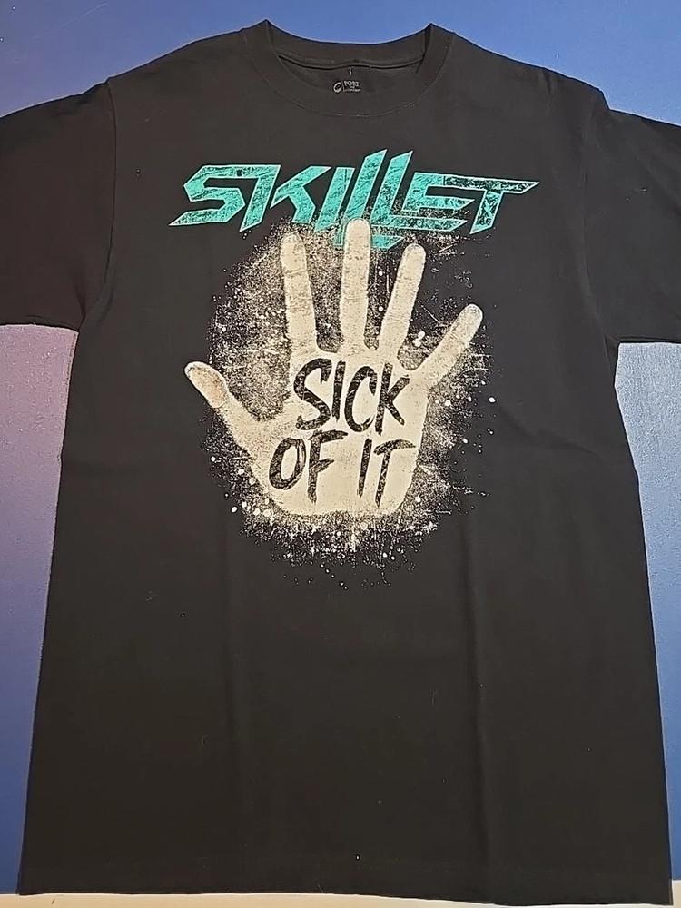 Футболка Skillet Band Sick Of It Черная Полный Размер S-5XL ET1226 Унисекс XL