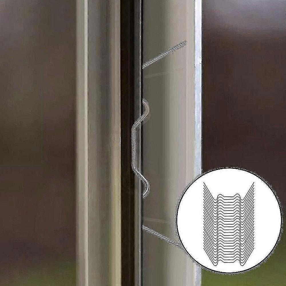 100pcs Stainless Steel Glazing Clips, W Type Greenhouse Clip, For Greenhouse