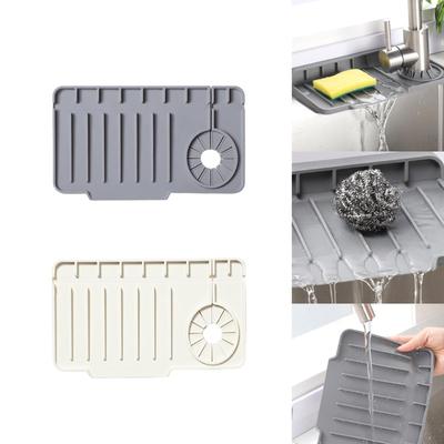 Kitchen Sink Splash Guard for Kitchen Counter Silicone Kitchen Faucet Mat