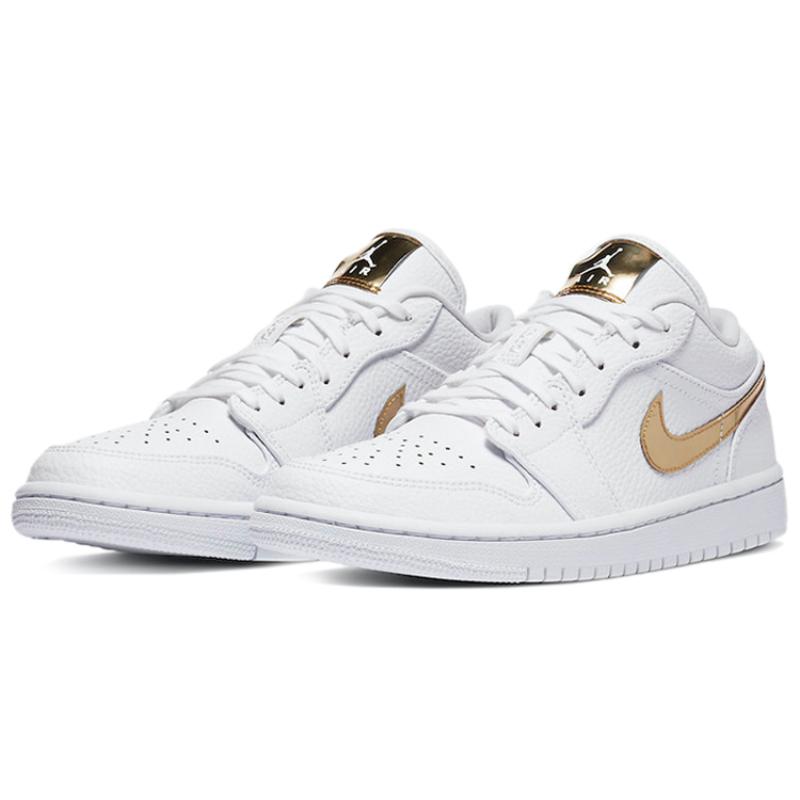 Air Jordan 1 Retro Low 'White Metallic Gold' Damen Jordan CZ4776-100
