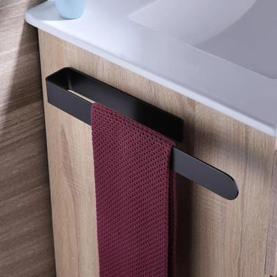 Hand Towel Ring Self Adhesive Bathroom Kitchen Towel Hand Towel Holder Bar Stick On Wall Stainless Steel Matte Black