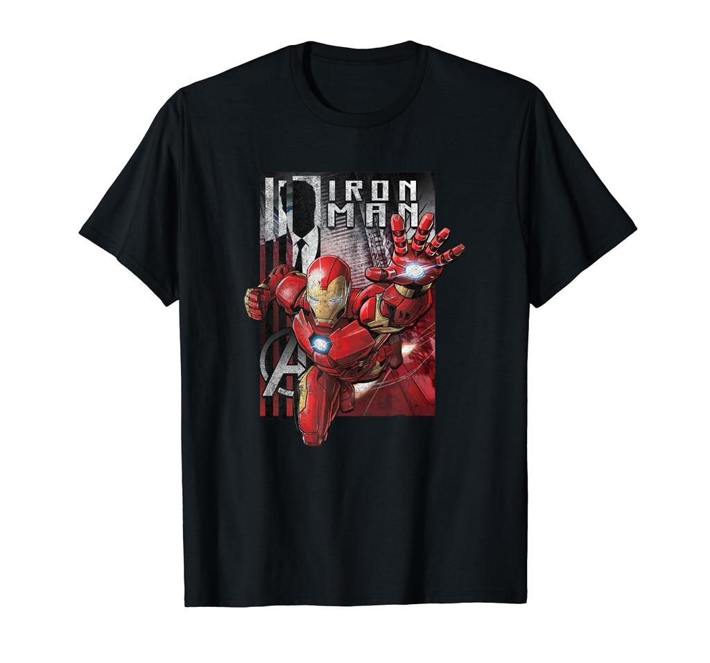 Marvel Comics Retro Classic Iron Man Businessman Poster T-Shirt
