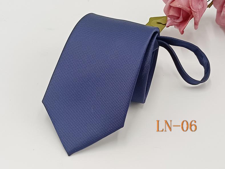 

Мужской профессиональный галстук на молнии с жаккардовым узором в полоску, 7 см