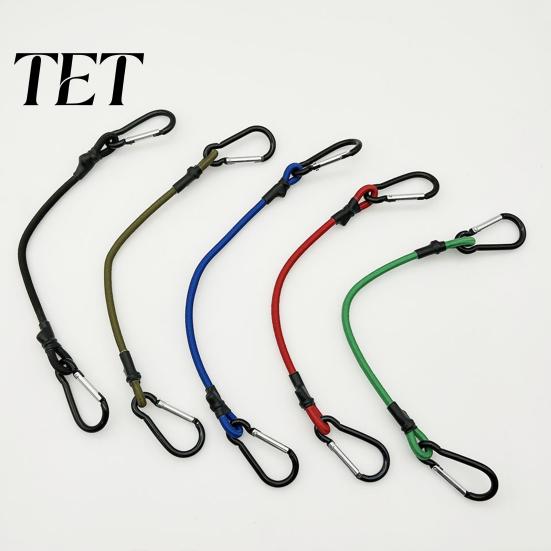 Travel Accessory for Secure Luggage Bungee Cord with Metal Hooks, Elastic Rope Durable Versatile Straps Garage Strap, Flexible Fastening Strap Camping