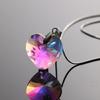 Glass Heart Pendant Necklace Clavicle Chain Necklace Fashion Neck Chain