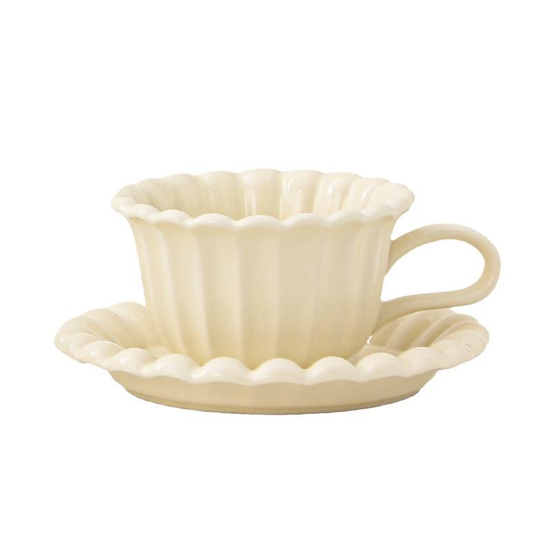 High-Value Ceramic Cup Hotel Restaurant Coffee Cup Saucer Set Office Household Milk Cup Water Cup Breakfast Cup