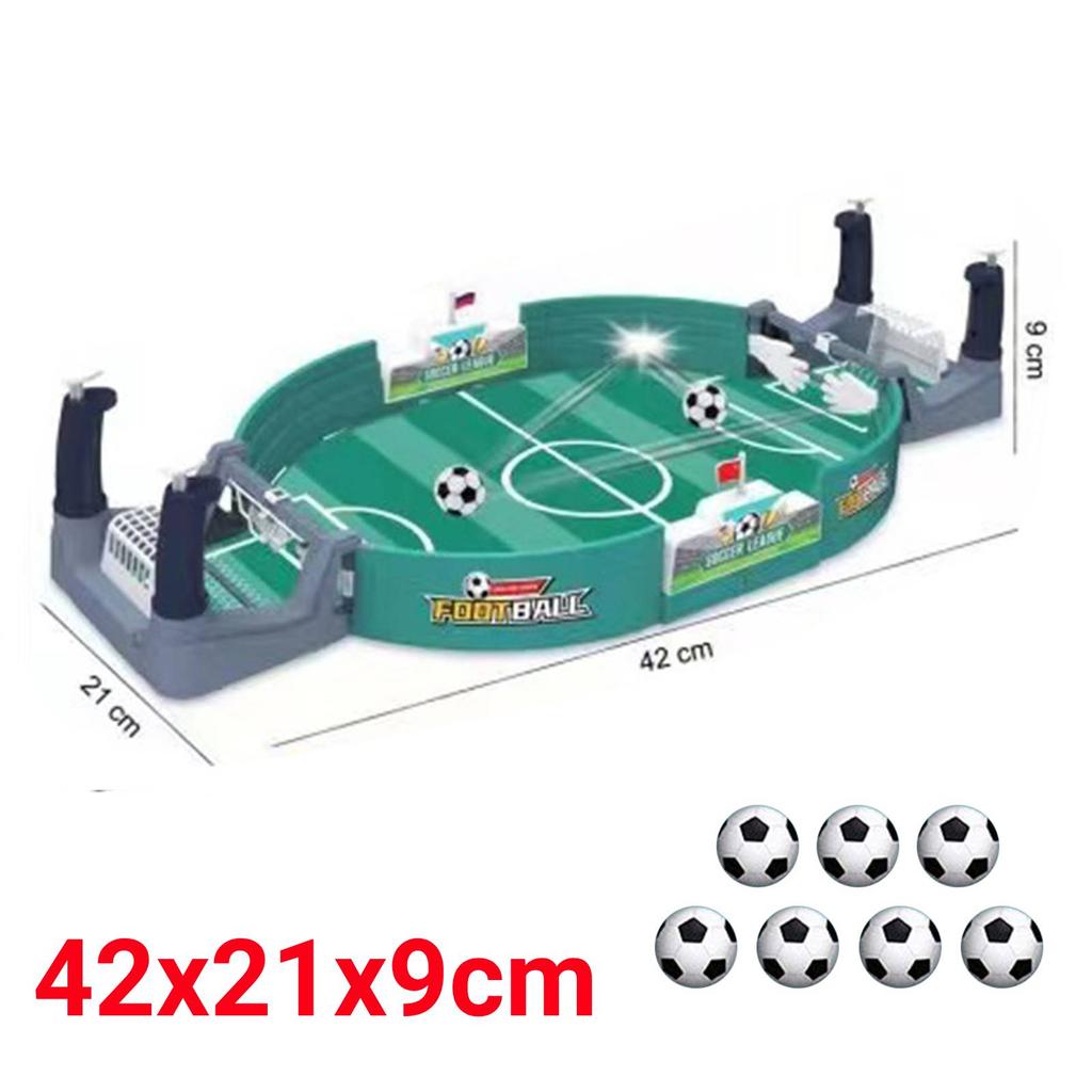 Zwei-Spieler-Tischfußball mit 2/4/7 Bällen Fußball-Arcade-Spiele Mini-Freizeit-Fußball-Kampfspielzeug Geschenk für Kinder Erwachsene