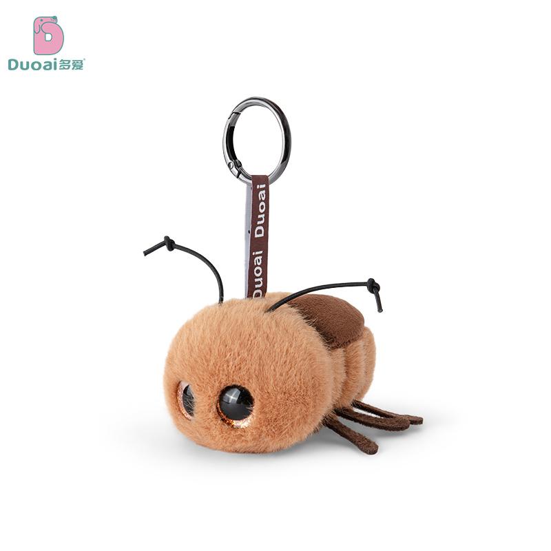 Insect Series Plush Toy Bee Ladybug Cockroaches Spider Keychain For Accessories Bag Funny Pendant Keyring Fans Gifts