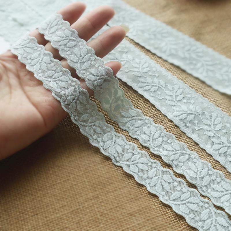 2cm Wide Elastic Lace Trim for Skirt Hem Decoration - 2 Meters